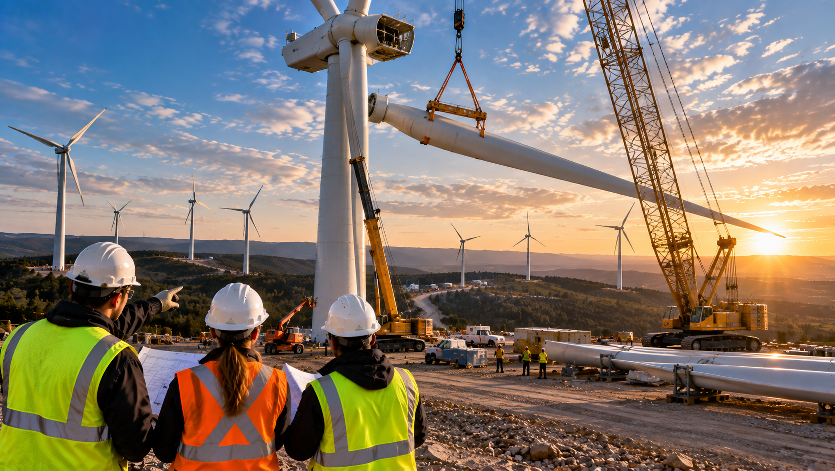 Wind energy construction staffing and skilled workforce